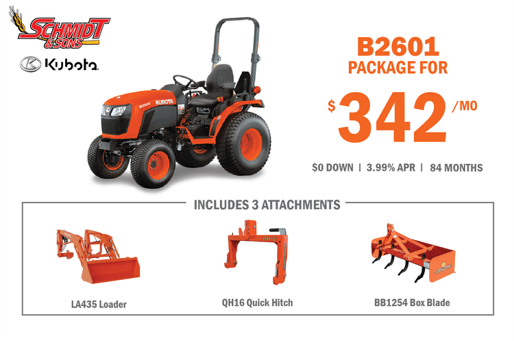 Kubota B2601 Package